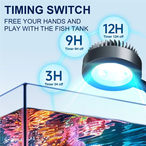 Lámpara LED de Aleación de Aluminio <span class=keywords><strong>para</strong></span> <span class=keywords><strong>Acuario</strong></span>, Luz de Coral de Espectro Completo Suave, Tres Colores Ajustables, Temporizador, Pequeña Lámpara con Clip - Product Image 4