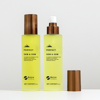 Botol Semprot Kaca Frosted 120ml Desain Baru dengan Tutup Tembaga untuk Krim Wajah & Kemasan Perawatan Kulit Bentuk Toner Body Mist Parfum