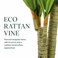 Arbre artificiel hyper-réaliste en PE Dracaena Fragrans, plante Dragon, 80 cm, moderne, ignifuge et résistant aux UV, directement de l'usine, pour la décoration de la maison et du bureau