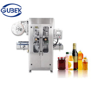 Machine d'étiquetage automatique GUBEK pour manchons thermorétractables en PVC/PET, applicateur pour ligne de production de bouteilles d'eau et d'assaisonnements