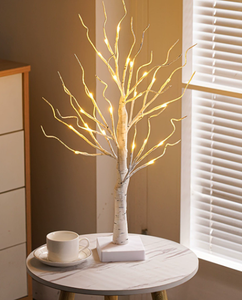 Arbre de bouleau <span class=keywords><strong>blanc</strong></span> simulé arbre rougeoyant maison arbre <span class=keywords><strong>d</strong></span>écoratif de vacances - Product Image 3