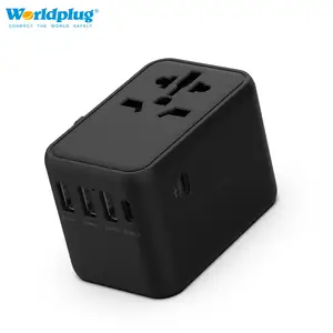 Worldplug PD 61W Plug Adaptor Socket International Power Fast Charger Universal Travel Adapter With USB And Type-C