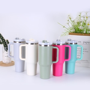 Vaso Térmico de Acero Inoxidable con Asa, Botella de Agua Portátil de Gran Capacidad para Exteriores, Vaso Stanley de 40 oz - Product Image 4