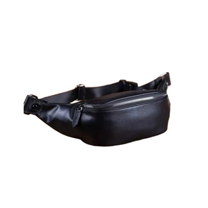Oem Odm Lightweight Pu Leather Waist Bag 8 Inch Zipper Closure Waterproof Outdoor <b>Travel</b> Daily Use Stylish Design - Product Image 1