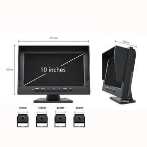 Système de caméra de recul pour semi-remorque et camion Wemaer avec moniteur IPS 7 pouces à <span class=keywords><strong>4</strong></span> canaux AHD, vue panoramique à 360 degrés - Product Image 3