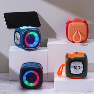 Mini Altavoz Portátil Inalámbrico TG359 con Bluetooth, Música Inalámbrica de Alto Volumen para el Hogar y Exteriores, Iluminación LED RGB, Alimentado por Batería - Product Image 1