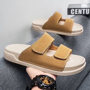 <span class=keywords><strong>Sandali</strong></span> da <span class=keywords><strong>uomo</strong></span> in pelle scamosciata di alta qualità, <span class=keywords><strong>alla</strong></span> <span class=keywords><strong>moda</strong></span>, con doppio cinturino regolabile in velcro, per l'estate e l'outdoor 2026 - Product Image 4