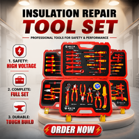 Kit d'outils VDE WEIDA 1000V en acier inoxydable isolé, 19 pièces, OEM, pinces, dénudeurs de câbles, tournevis, entretien électrique