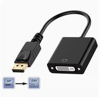   Adaptateur de câble DP vers DVI, convertisseur HD 1080p mâle vers femelle pour PC, ordinateur portable, moniteur HDTV, projecteur