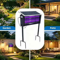 Lampes solaires anti-insectes, tue-moustiques à haute efficacité, charge MPPT, lampe solaire tue-moustiques