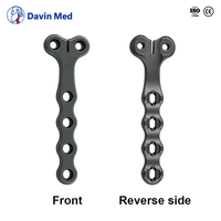 Plaque de blocage de type T Davin Med ALPS en titane pour implant osseux, plaque osseuse pour traumatisme osseux des membres des animaux, implant orthopédique vétérinaire