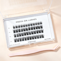 Pack de cils auto-adhésifs pour pose DIY, cils en bande légers sans colle, look de cils personnalisé, vente en gros B2B Royaume-Uni France Italie Europe