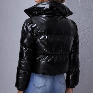 Venta al por mayor de fábrica de invierno de las mujeres de desgaste Casual cremallera Puffer chaqueta de las mujeres - Product Image 6