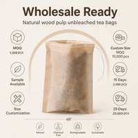 Sachets de thé vides en papier filtre biodégradable écologique 8x10cm, style classique, qualité alimentaire