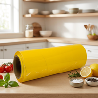 10mic-20mic PVC Film alimentaire Emballage alimentaire Transparent 50 mètres -- 2500 mètres Film étirable Emballage alimentaire Rouleau de Film plastique