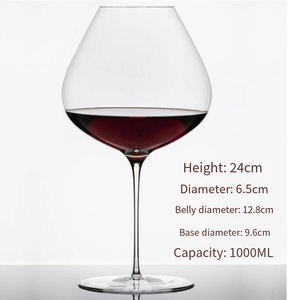 <span class=keywords><strong>Copa</strong></span> de Vino de <span class=keywords><strong>Cristal</strong></span> Transparente de Lujo, <span class=keywords><strong>Copa</strong></span> <span class=keywords><strong>Gigante</strong></span> de 1000 ml, Hecha a Mano, Soplada a Boca, Súper Ultrafina, Uso Universal para Fiestas - Product Image 2