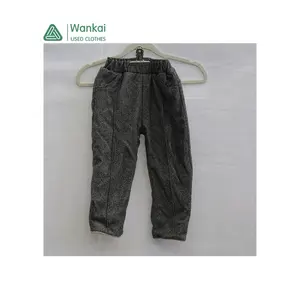 CwanCkai Factory Direct New Products Winter Used Cloths For Kids, Hot Sales Bale Supplier Children Used Baggy Pants Bale