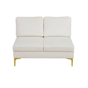 Creamy-White 4-<b>Seat</b> U-Shaped Modular Sectional Sofa Extendable Boucle Living Room Furniture with <b>Corner</b> Feature for Home Use - Product Image 2
