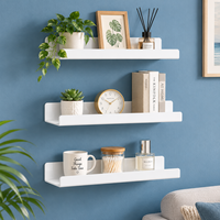Étagère murale flottante en acrylique pour salle de bain, cuisine, bureau, décoration murale, rangement OEM&ODM