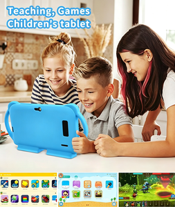 Tablette PC éducative 7 pouces <span class=keywords><strong>pour</strong></span> l'apprentissage scolaire avec Google Play <span class=keywords><strong>Android</strong></span> 15 4+64 Go Wi-Fi, étui de protection anti-chute, jouets <span class=keywords><strong>pour</strong></span> <span class=keywords><strong>chat</strong></span> - Product Image 2