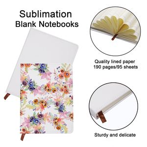 Customized Notebooks Sublimation Blank A5 A6 PU Leather Journal Notebook Cover Custom School Notebook With logo - Product Image 3