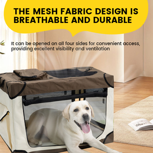 Oxford taşınabilir evcil hayvan seyahat çantası büyük kapasiteli katlanabilir köpek sandık fermuar kapatma katı desen kediler köpekler için nefes taşıyıcılar - Product Image 2