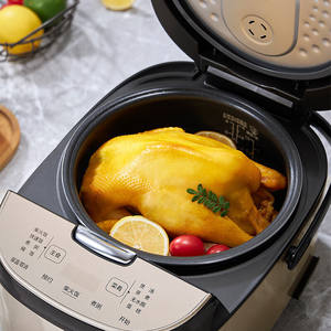 Cuisinière à riz Midea 5L en acier inoxydable intelligente avec couvercle amovible et minuteur 24h pour un riz et des repas parfaits - Product Image 1