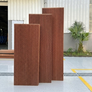 High Absorption 1500x600x150mm Brown <b>Cooling</b> <b>Pad</b> Premium Evaporative Cellulose Paper Greenhouse Ventilation - Product Image 1