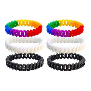 Camouflage Mixed Color Hollow Silica Gel Wrist Strap 6 Segments Fried Dough Twists <b>Bracelet</b> Men and Women Fashion <b>Bracelet</b> - Product Image 6