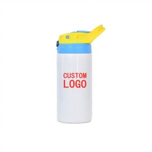 Taza Aislada de Acero Inoxidable Personalizada de 12 oz, Botella de Agua Recta de 350 ml, Vaso Sublimable en Blanco de 12 oz, Botella de Agua para Niños - Product Image 1