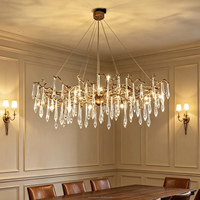 Lustre Fleur Décoratif pour la Maison, Fabrication Personnalisée, Lustre de Luxe, Lampes Décoratives de Luxe en Cristal