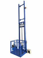 Plateforme élévatrice de marchandises électrique hydraulique certifiée CE, capacité 1000kg-2000kg, hauteur de levage 9m, plateau 1,5m, pour entrepôt et fret