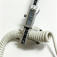 Cable Espiral de PU para Equipos Médicos, Cable Combinado Multifilar de Alta Flexibilidad, Cable Retráctil de PUR para Dispositivos Médicos