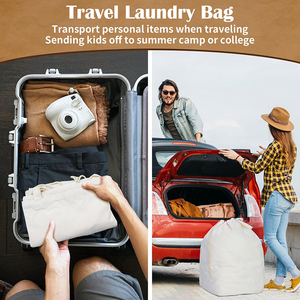 Bolsas de Lavandería de Lona Extra Grandes, Ecológicas y Reciclables, con Cordón y Asas, <span class=keywords><strong>para</strong></span> <span class=keywords><strong>Ropa</strong></span> <span class=keywords><strong>Sucia</strong></span>, Venta al Por Mayor - Product Image 6