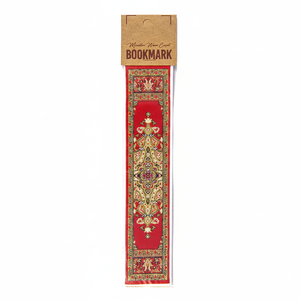 Marcapáginas Tejido Turco con Diseño de Alfombra Miniatura Roja, Hecho en Turquía - Product Image 2