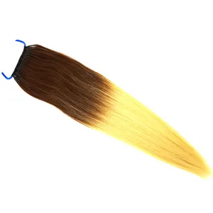 Yinqing — extension de cheveux naturels, fournitures de cheveux vierges de qualité supérieure, vente en gros, extension capillaire avec nœud