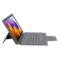 Sarung Keyboard nirkabel, untuk Tab A7/A8/S6 Lite dengan kulit Backlit RGB Antarmuka USB tipe-c bahan TPU + ABS