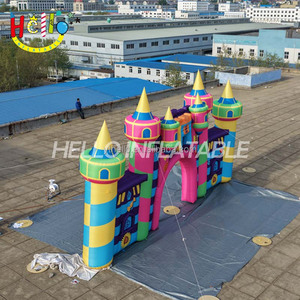 Arco Inflable Colorido con Diseño de Dulces, Puerta de Entrada Gigante para <span class=keywords><strong>Casa</strong></span> de Brinco, Decoración Frontal para Fiestas Infantiles y Parques Infantiles - Product Image 6
