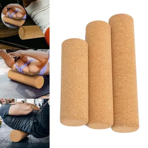 Mousse de massage haute densité nature écologique <span class=keywords><strong>90</strong></span> <span class=keywords><strong>cm</strong></span> Rouleau de yoga en liège Avorio pour exercice de fitness - Product Image 4