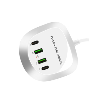 <span class=keywords><strong>Caricabatterie</strong></span> USB C PD portatile multiplo da 40W stazione di ricarica rapida Desktop multiporta a 4 porte per iPhone iPad Pro, <span class=keywords><strong>Galaxy</strong></span> - Product Image 1