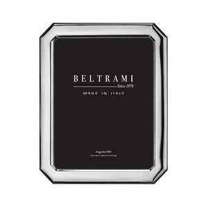 Beltrami Silver Plated Photo <b>Frame</b> Rectangle 3XL Made in Italy Wood Structure Embossing <b>Printing</b> 1 Color Durable Elegant - Product Image 2
