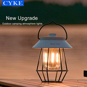 CYKE – lampes Led de Camping Vintage, rechargeables 5000 <span class=keywords><strong>Mah</strong></span>, lampe Portable d'extérieur, bande de Camping, lampe de plafond en tungstène DQ308 - Product Image 2
