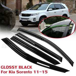4PCS for Kia Sorento 2011-2015 / 2015-2020 Side Window Visor Sun <b>Rain</b> <b>Deflector</b> Guard Awnings Shelters Smoke Adhesive Trim - Product Image 1