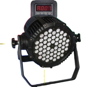 Faro LED <span class=keywords><strong>Par</strong></span> 64 da Esterno IP65 RGBW 54x3W, Illuminazione Scenica con Controllo DMX512, Corpo <span class=keywords><strong>in</strong></span> Alluminio, Luci di Proiezione Bianco Caldo per Hotel - Product Image 1