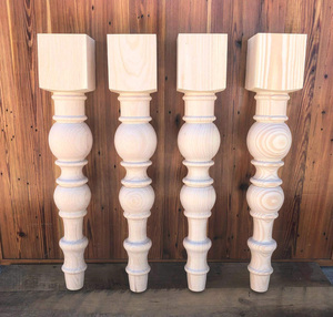 الأوروبية أرجل الأريكة قدم غرفة المعيشة الأثاث قاعدة خشب متين منحوتة أرجل طاولة لم تنته الطعام أرجل طاولة - Product Image 1