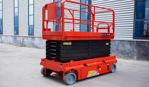 핫 세일 10m 12m 14m 자체 추진 가위 리프트 테이블 지니 가위 리프트 경량 남자 리프트 - Product Image 3