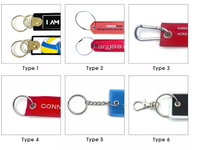 Porte-clés tissé sur mesure Porte-clés de voiture moto brodé en tissu avec porte-clés tissé avec logo