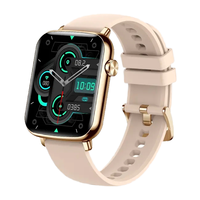Montre connectée Android avec écran TFT carré de 1,83 pouce, étanche IP67, bracelet en caoutchouc pour hommes et femmes, pour appels, suivi de la santé et du sommeil