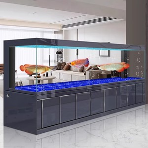 2026 Nieuw Model High-End Modern Groot Vis Aquarium Woonkamer Geen Waterverversing Nodig Thuisgebruik Ultra-Heldere Arowana Aquarium - Product Image 4