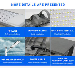 Lampu Jalan LED Aluminium Alloy Tahan Air AC Outdoor 100W 150W 200W IP65 Lampu Jalan Kustom untuk Jalan, Tempat Parkir, Penerangan Umum - Product Image 3